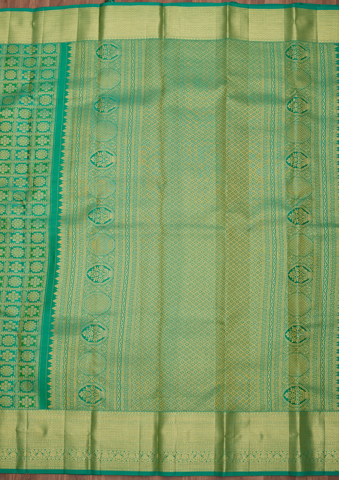 Green Dharmavaram Pure Silk Saree