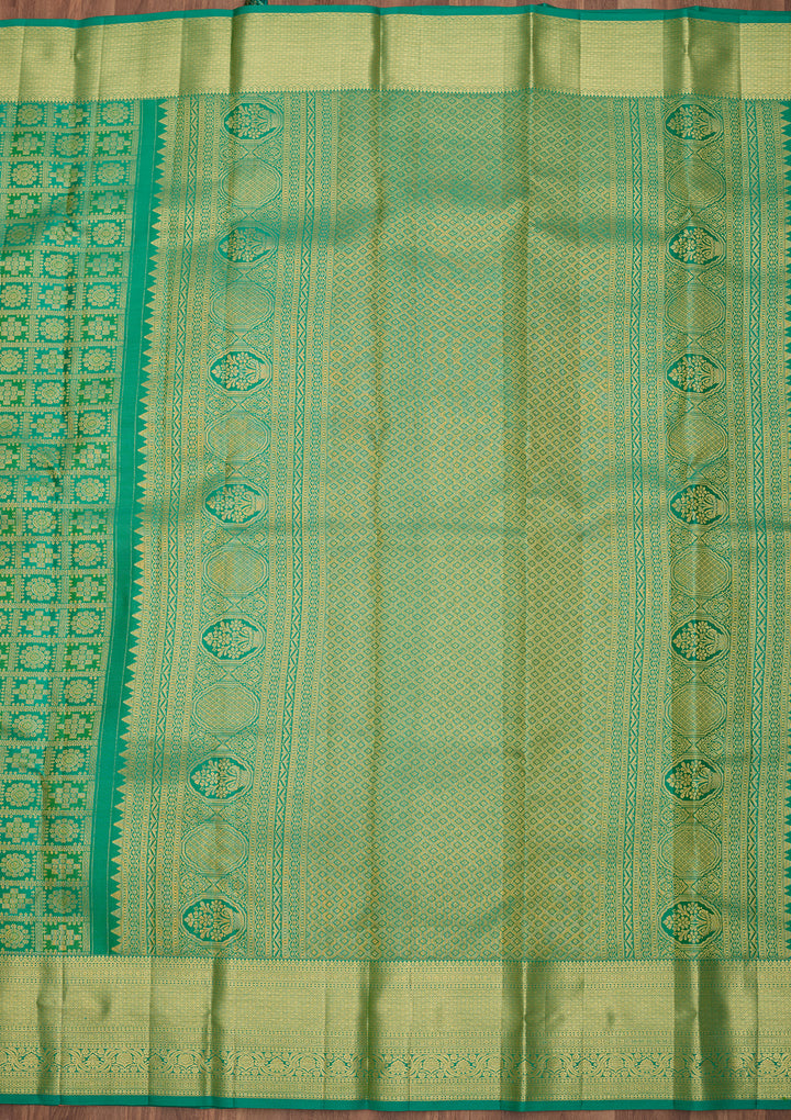 Green Dharmavaram Pure Silk Saree