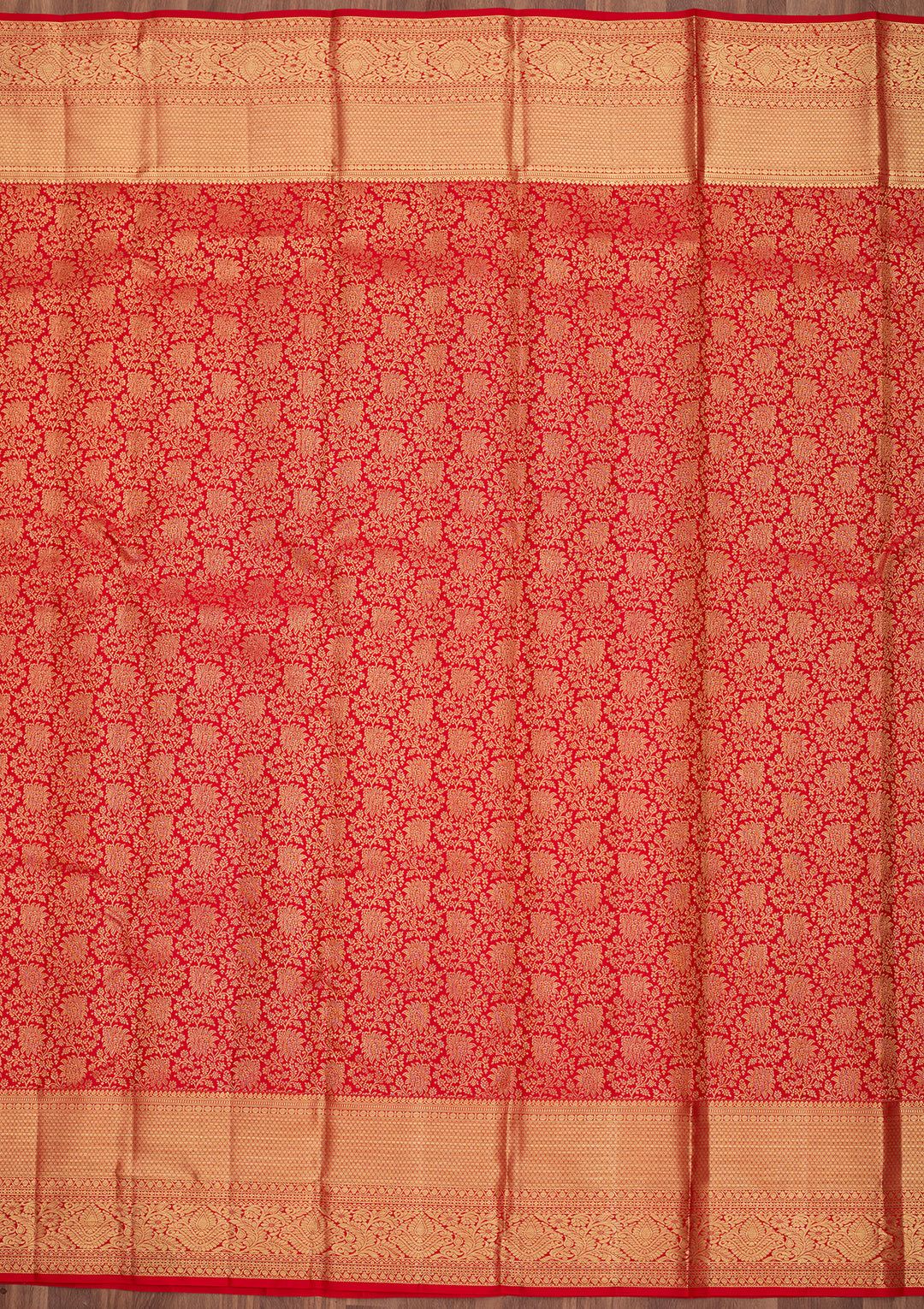 Red Dharmavaram Pure Silk Saree