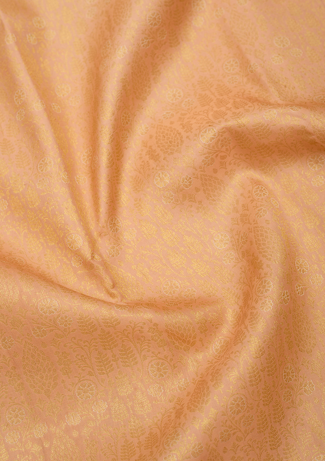 Peach Dharmavaram Art Silk Saree