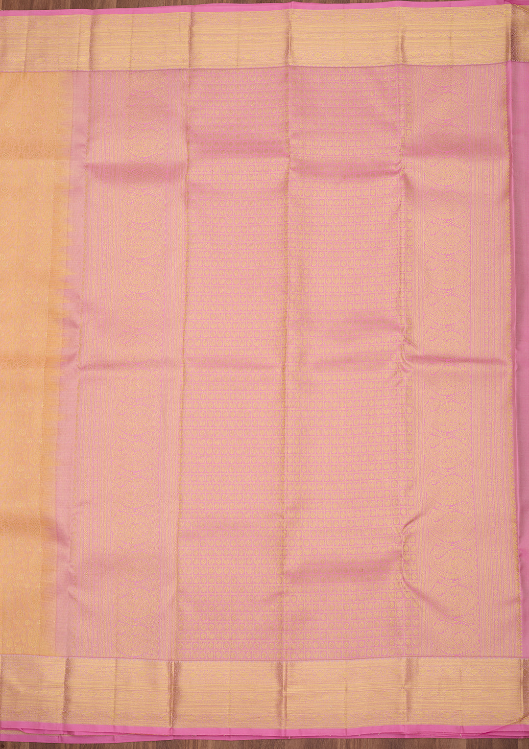 Peach Dharmavaram Art Silk Saree