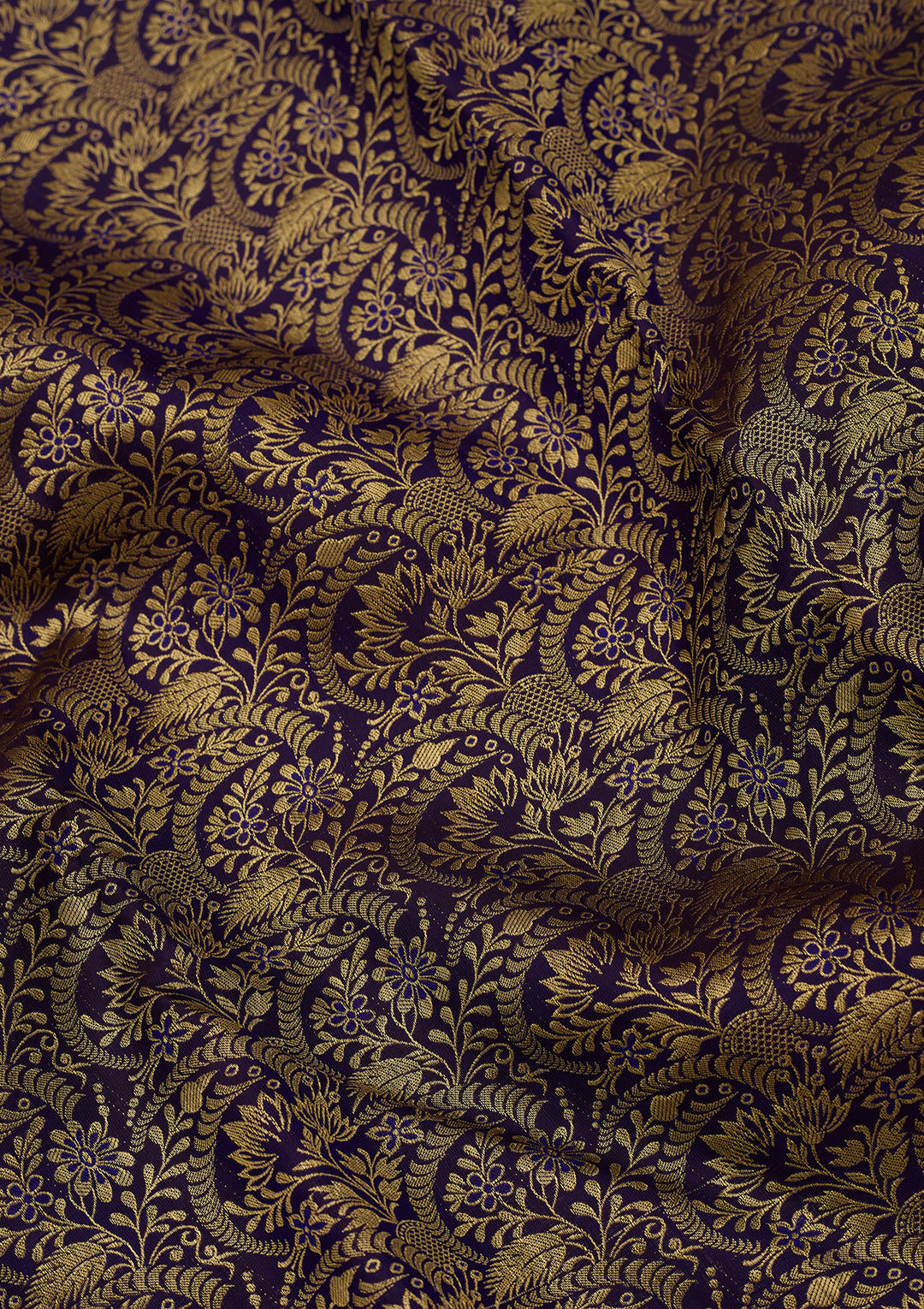 Purple Dharmavaram Art Silk Saree