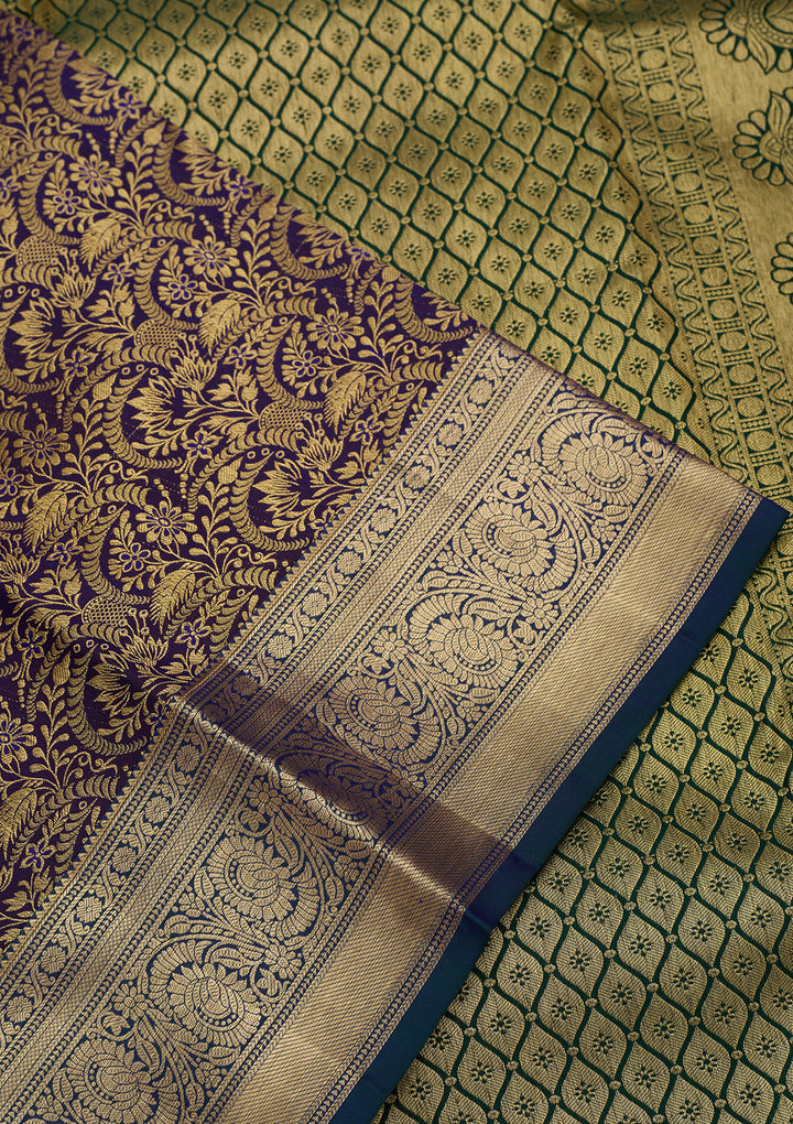 Purple Dharmavaram Art Silk Saree