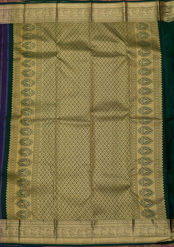 Purple Dharmavaram Art Silk Saree