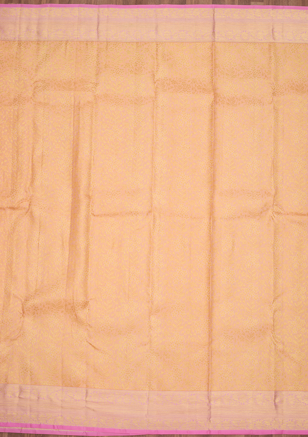 Peach Dharmavaram Art Silk Saree