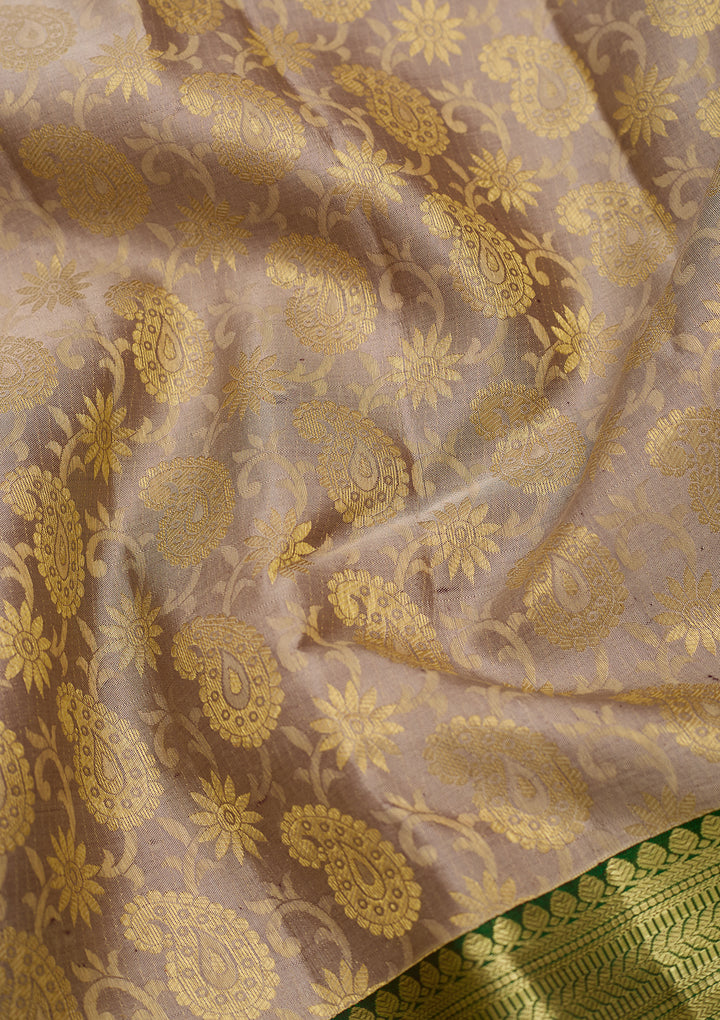 Grey Dharmavaram Art Silk Saree