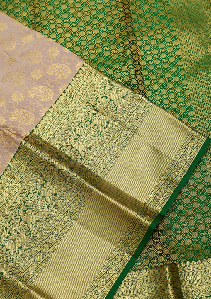 Grey Dharmavaram Art Silk Saree