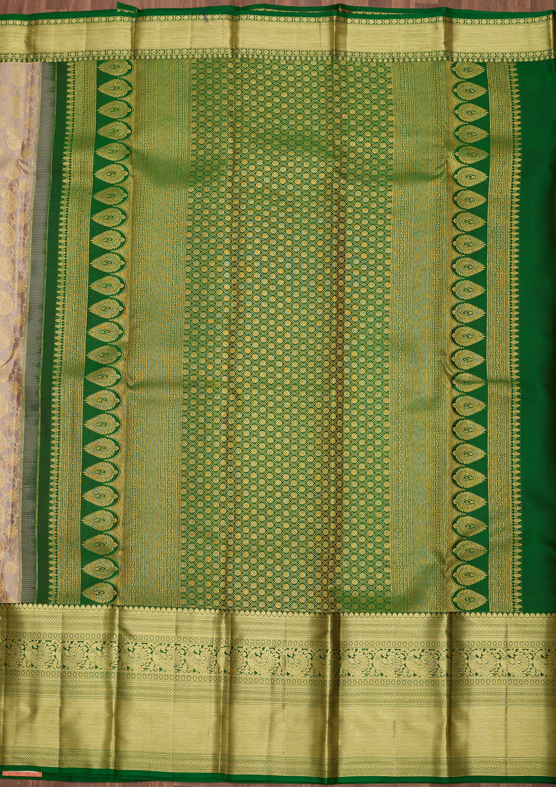 Grey Dharmavaram Art Silk Saree