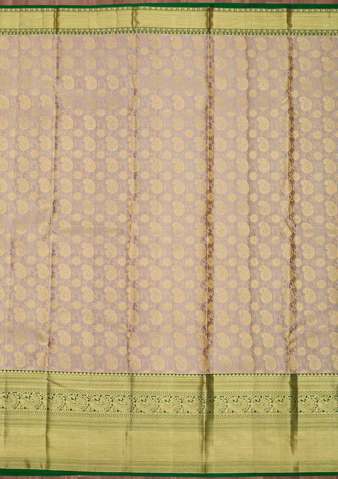 Grey Dharmavaram Art Silk Saree