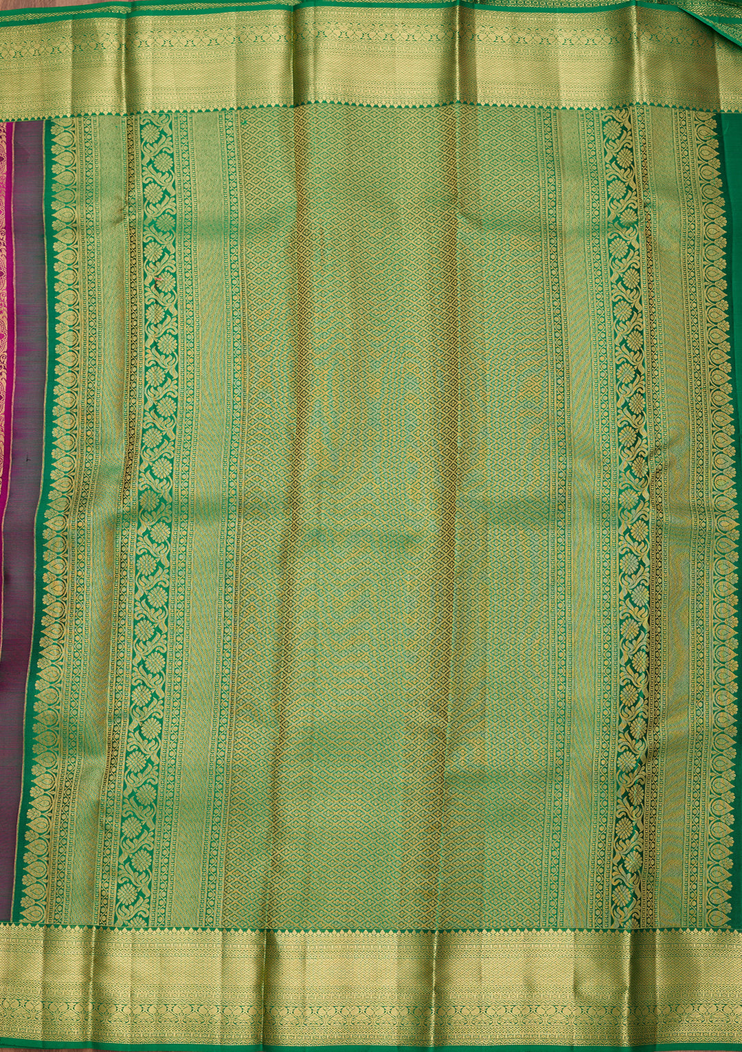 Wine Pure Silk Jaal Saree With Matching Blouse Piece