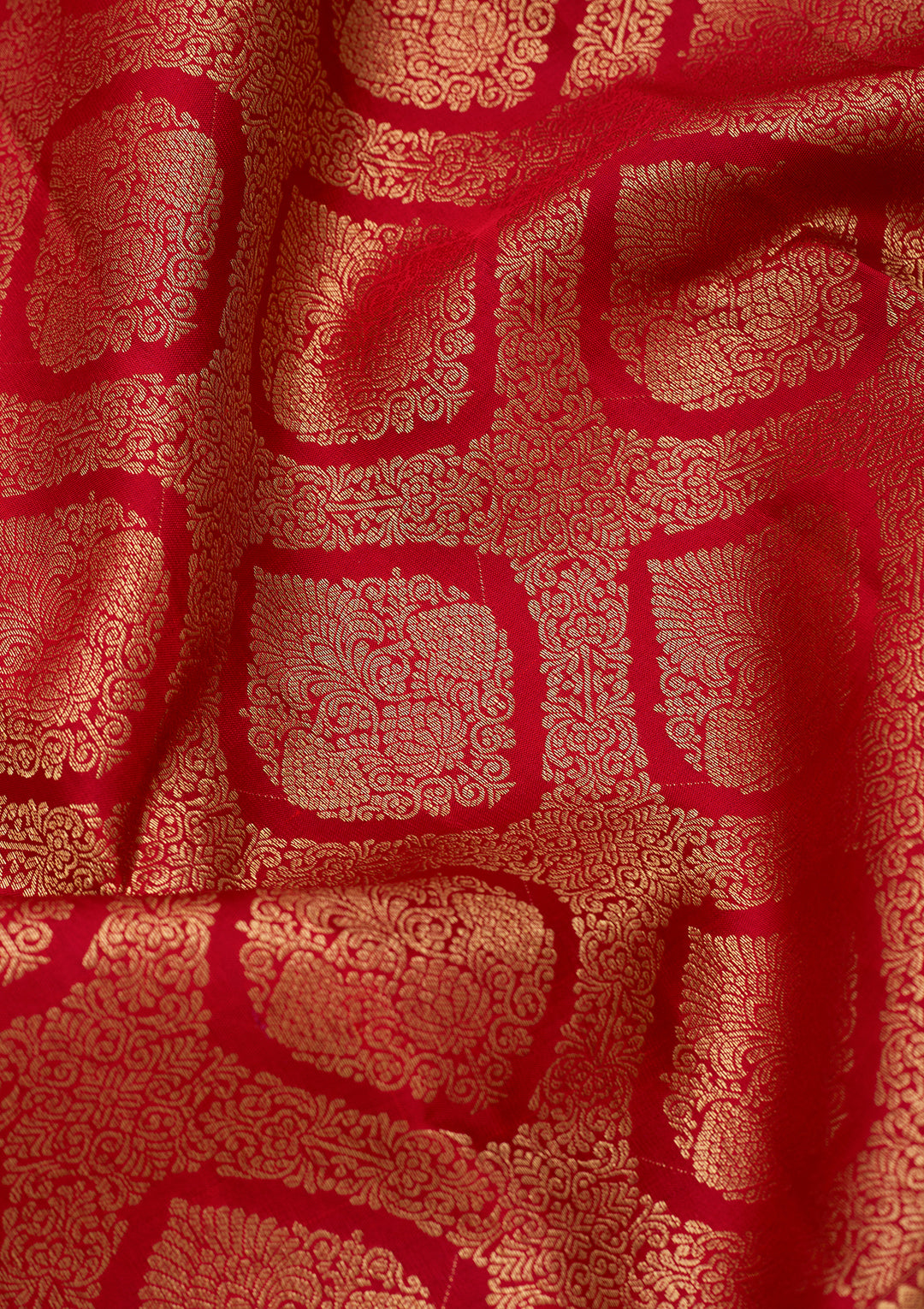 Red Dharmavaram Pure Silk Saree