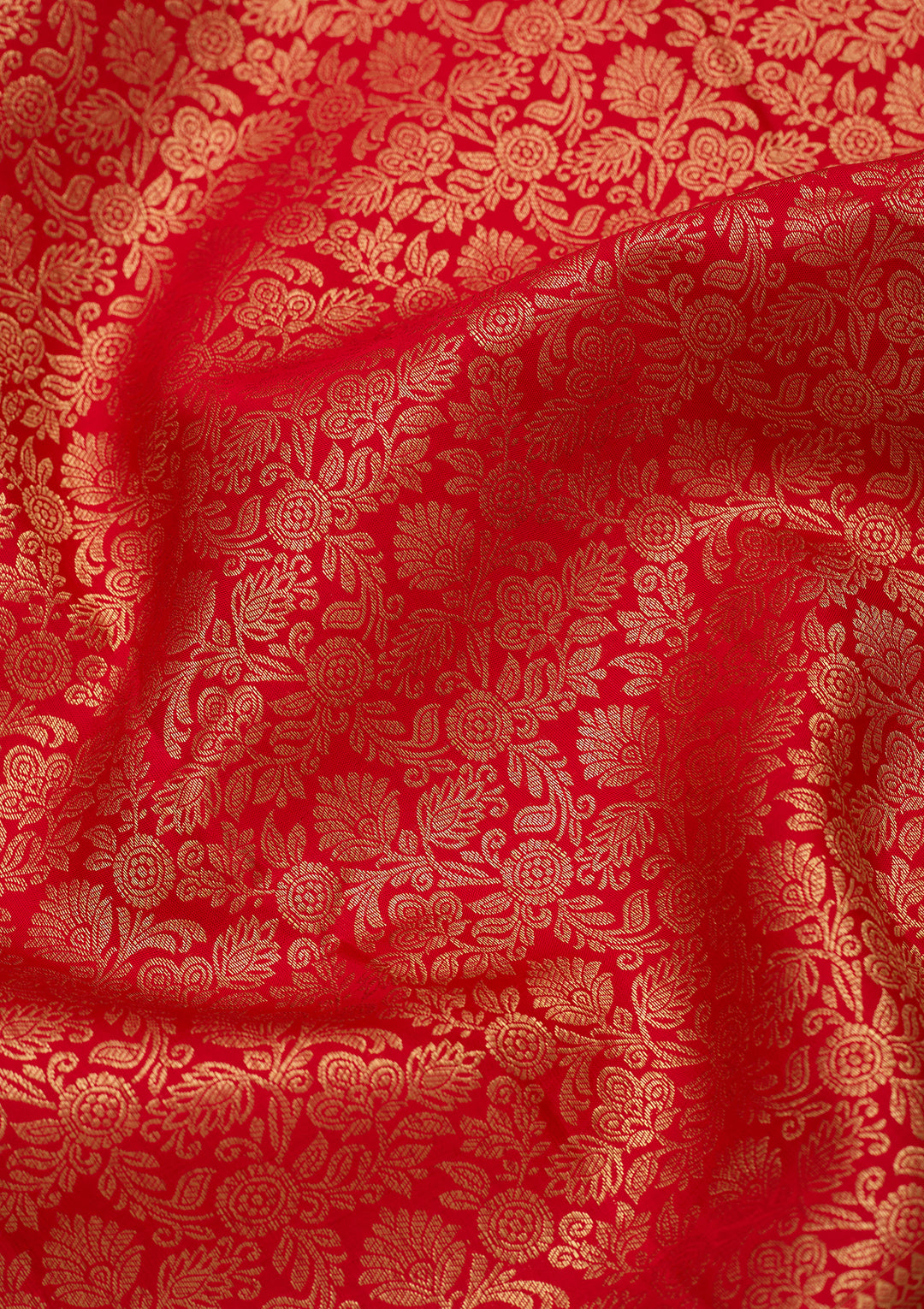 Red Dharmavaram Pure Silk Saree