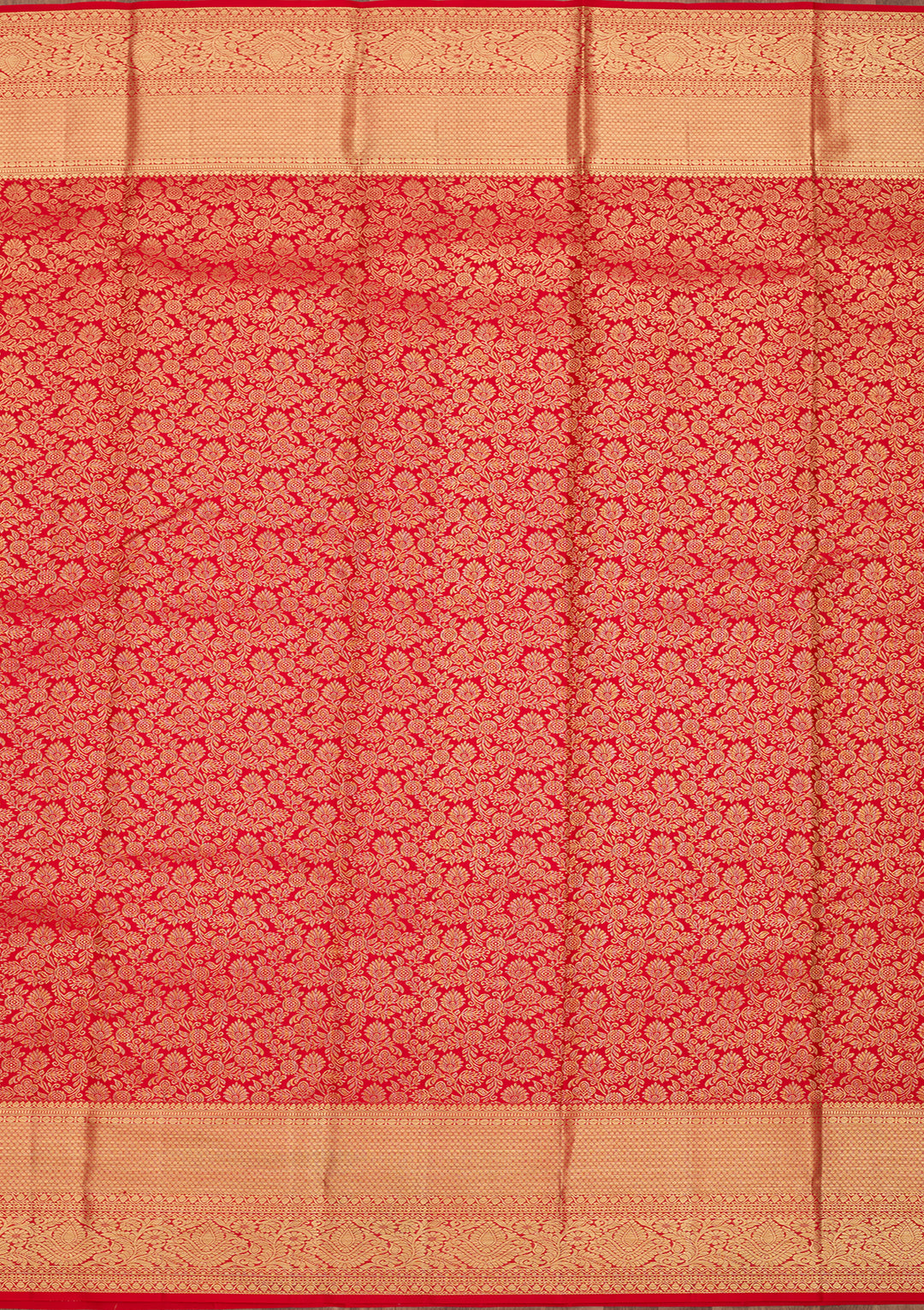 Red Dharmavaram Pure Silk Saree
