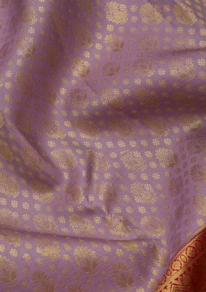Lavender Dharmavaram Art Silk Saree