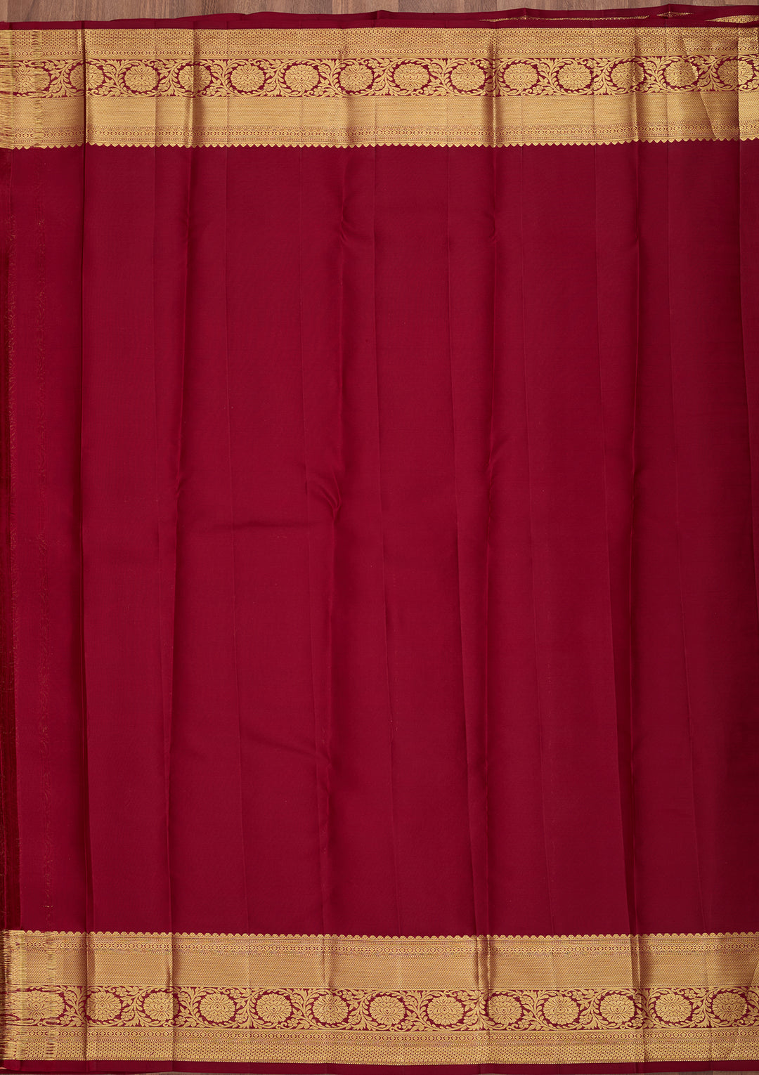 Maroon Dharmavaram Pure Silk Saree