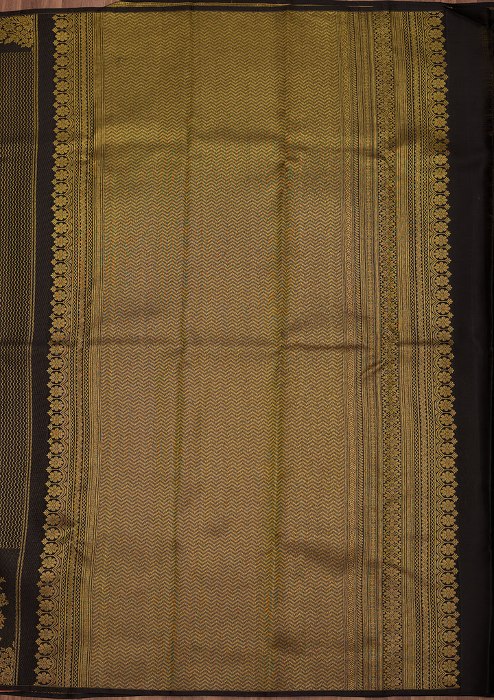 Black Dharmavaram Pure Silk Saree