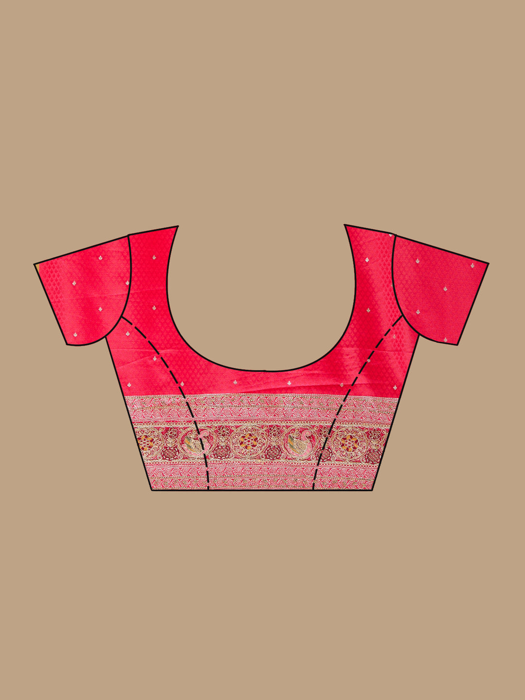 Rani Pink Banarasi Art Silk Saree With Matching Blouse Piece
