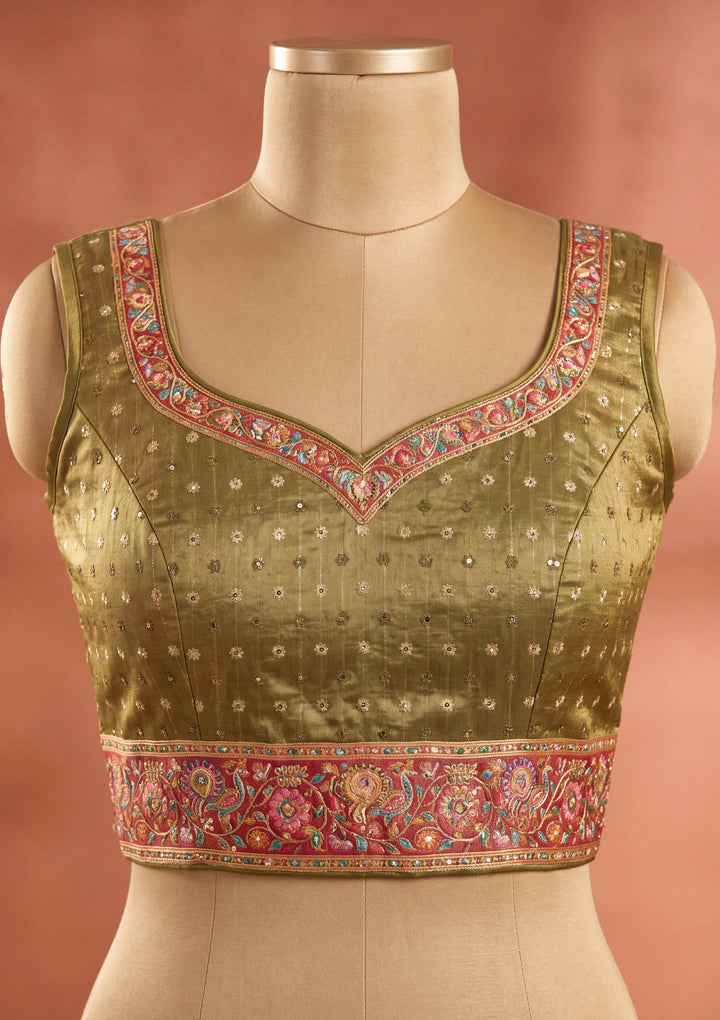 Off White Silk Jaal Cutdana Saree With Matching Blouse Piece