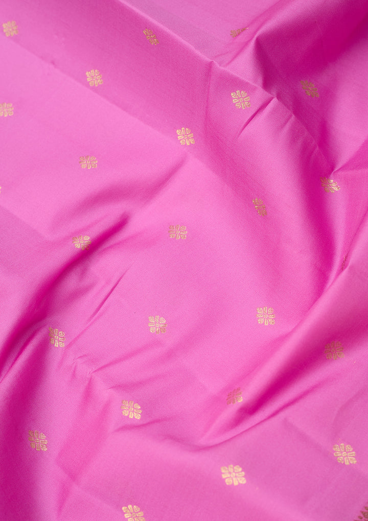 Dark Lavender Dharmavaram Pure Silk Saree With Matching Blouse Piece