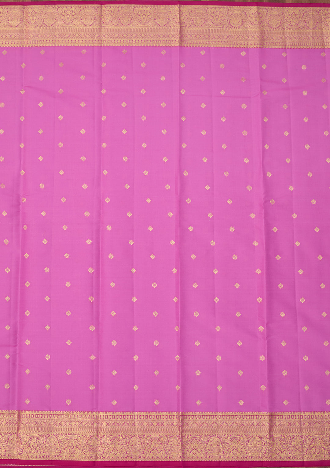 Dark Lavender Dharmavaram Pure Silk Saree With Matching Blouse Piece