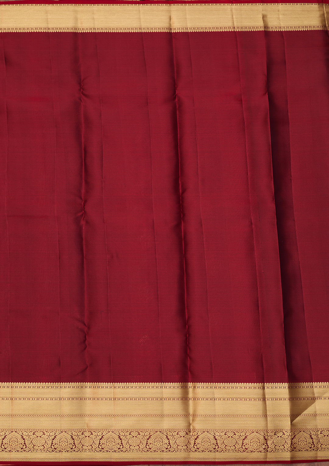 Bottle Green Dharmavaram Pure Silk Saree With Matching Blouse Piece