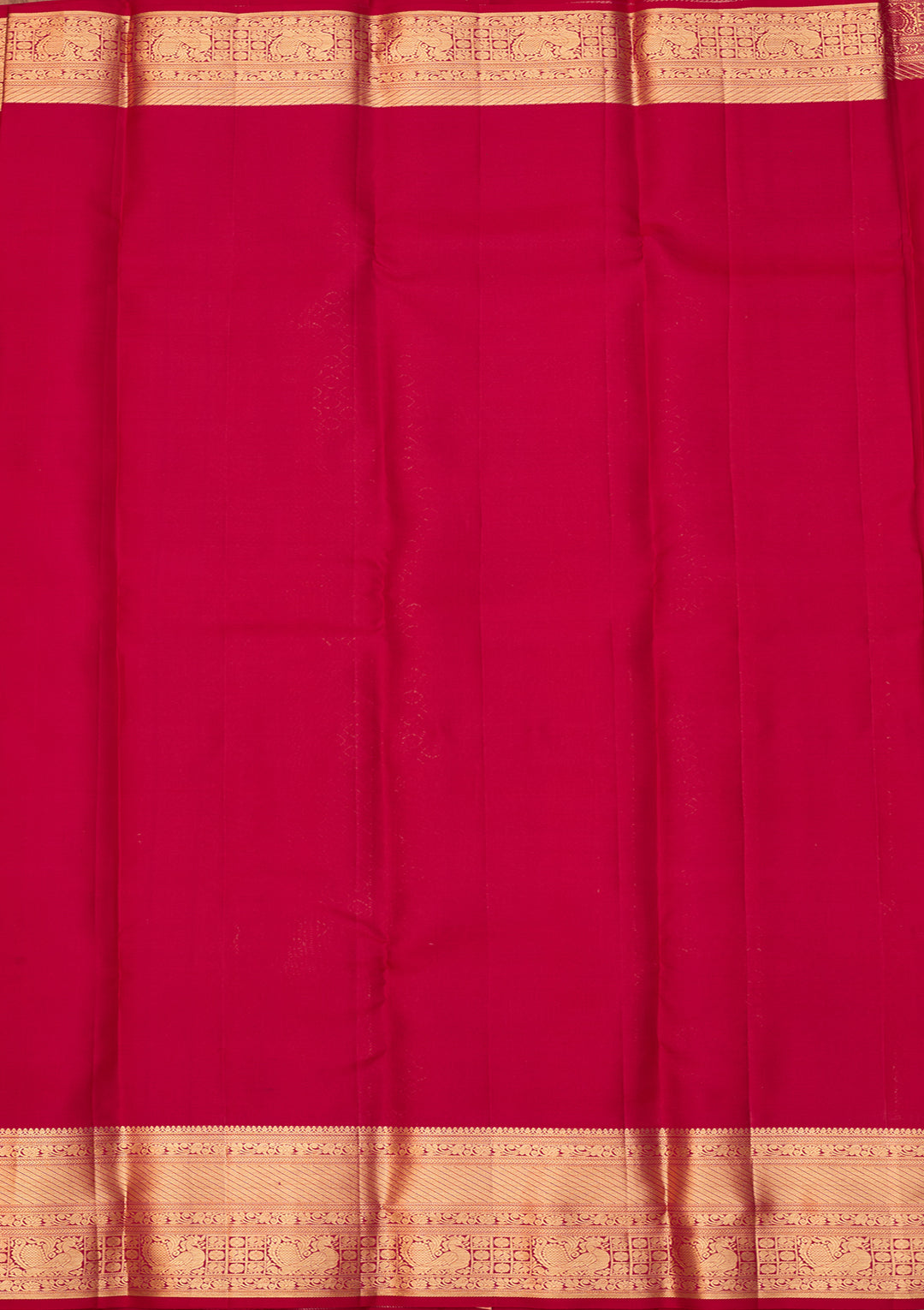 Rani Pink Dharmavaram Pure Silk Saree With Matching Blouse Piece