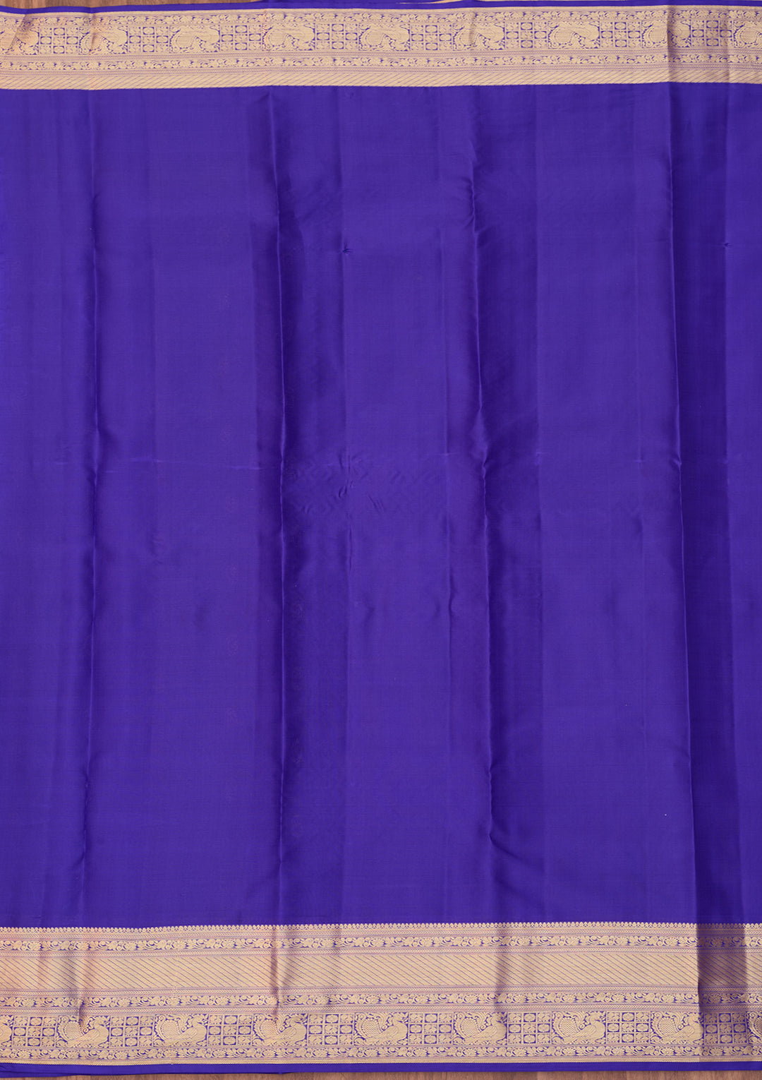 Royal Blue Dharmavaram Pure Silk Saree With Matching Blouse Piece
