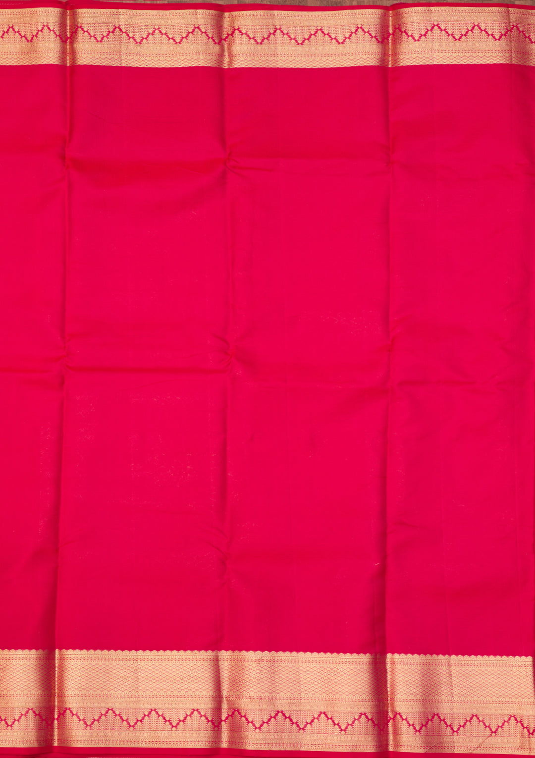 Rani Pink Dharmavaram Pure Silk Saree With Matching Blouse Piece