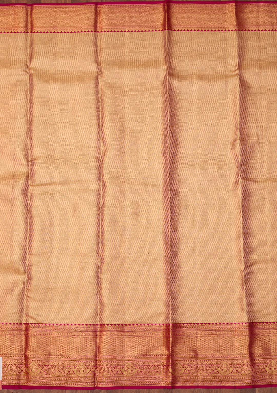 Rani Pink Dharmavaram Tissue Silk Saree With Matching Blouse Piece