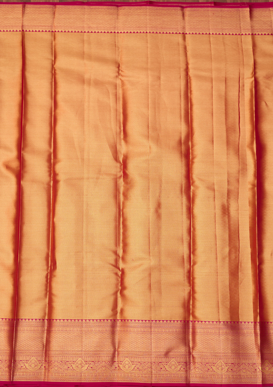 Rani Pink Dharmavaram Tissue Silk Saree With Matching Blouse Piece