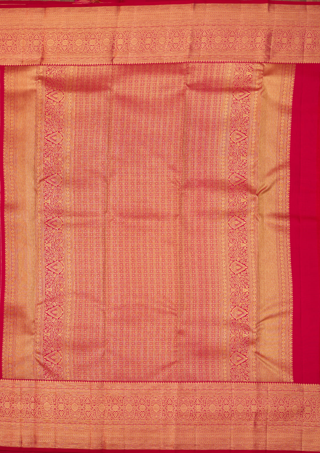 Rani Pink Dharmavaram Pure Silk Saree With Matching Blouse Piece