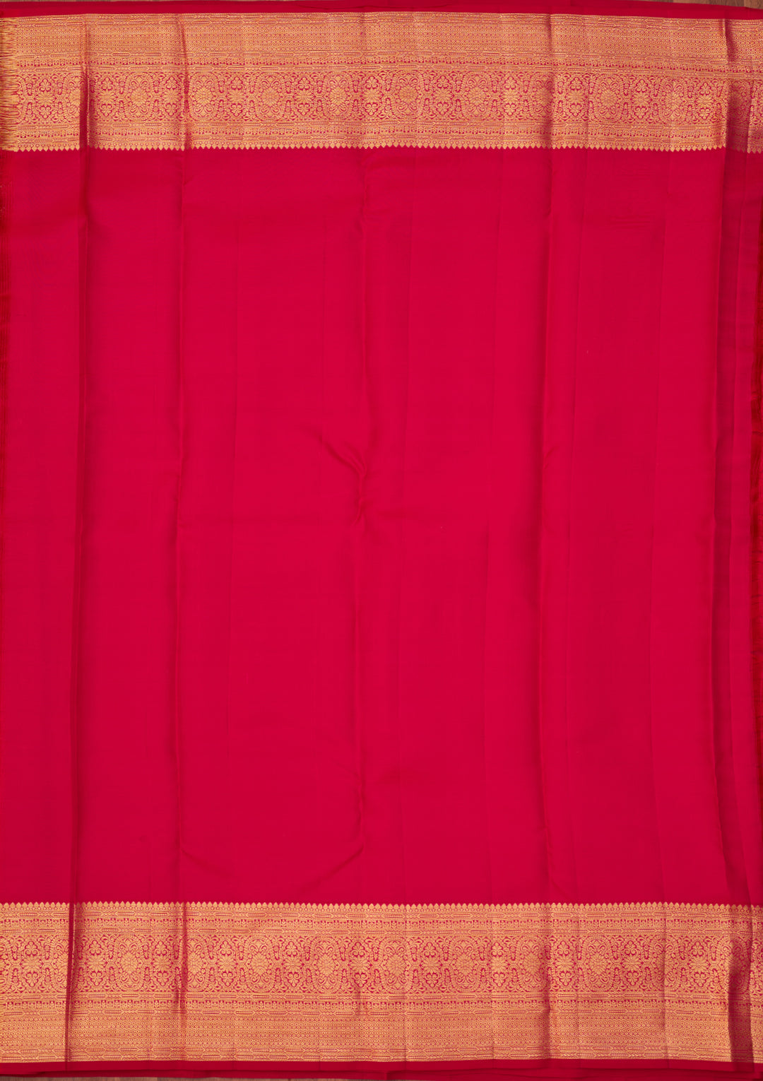 Rani Pink Dharmavaram Pure Silk Saree With Matching Blouse Piece