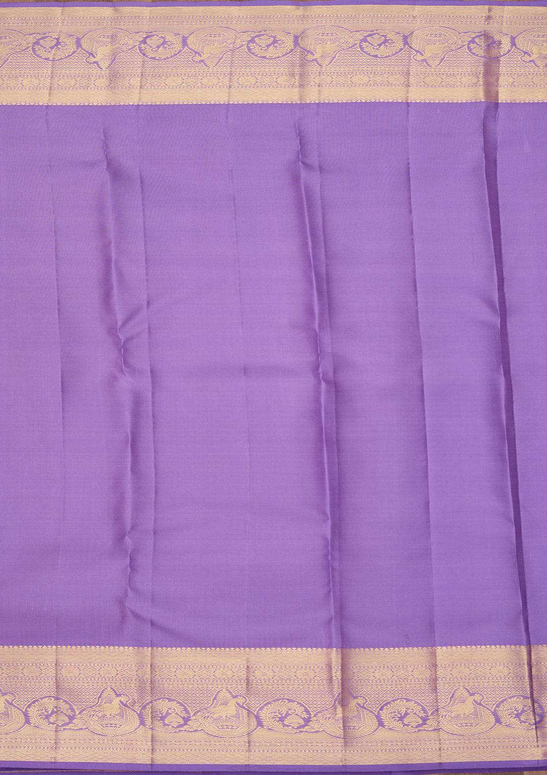 Lavender Pure Silk Jaal Saree With Matching Blouse Piece