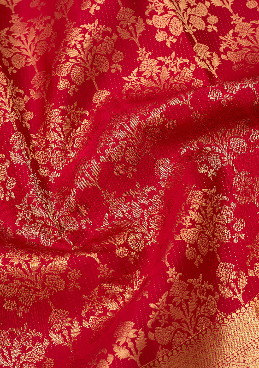 Maroon Dharmavaram Pure Silk Saree With Matching Blouse Piece