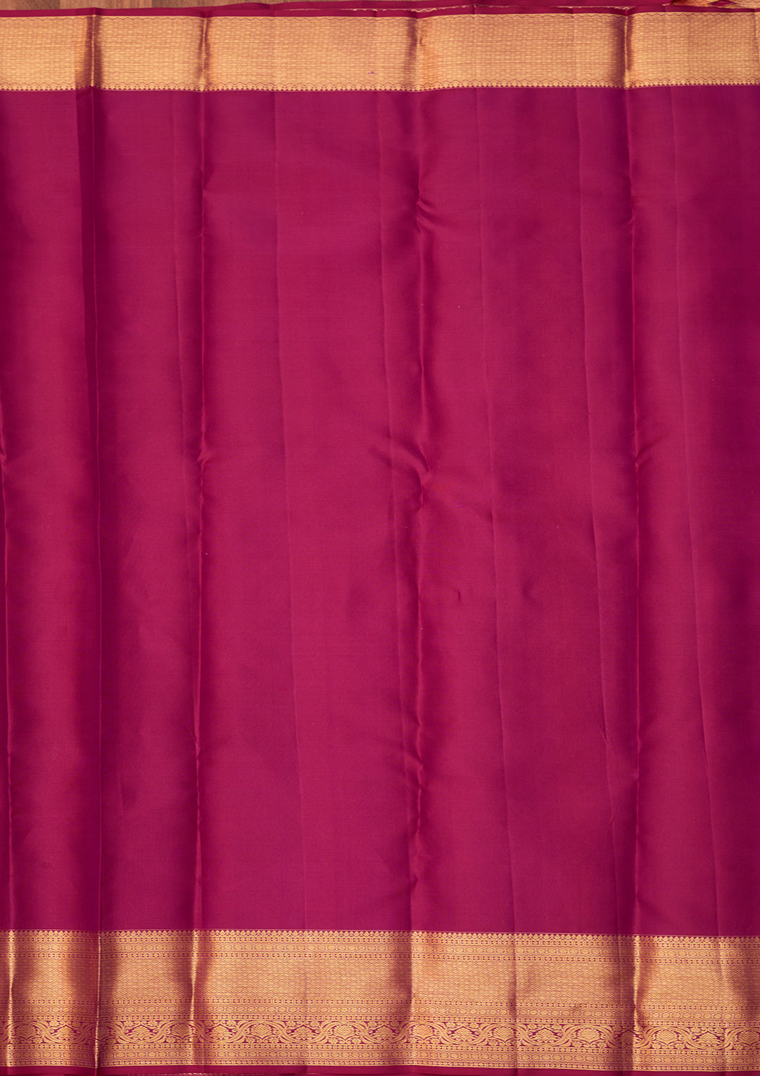 Magenta Pink Dharmavaram Pure Silk Saree With Matching Blouse Piece