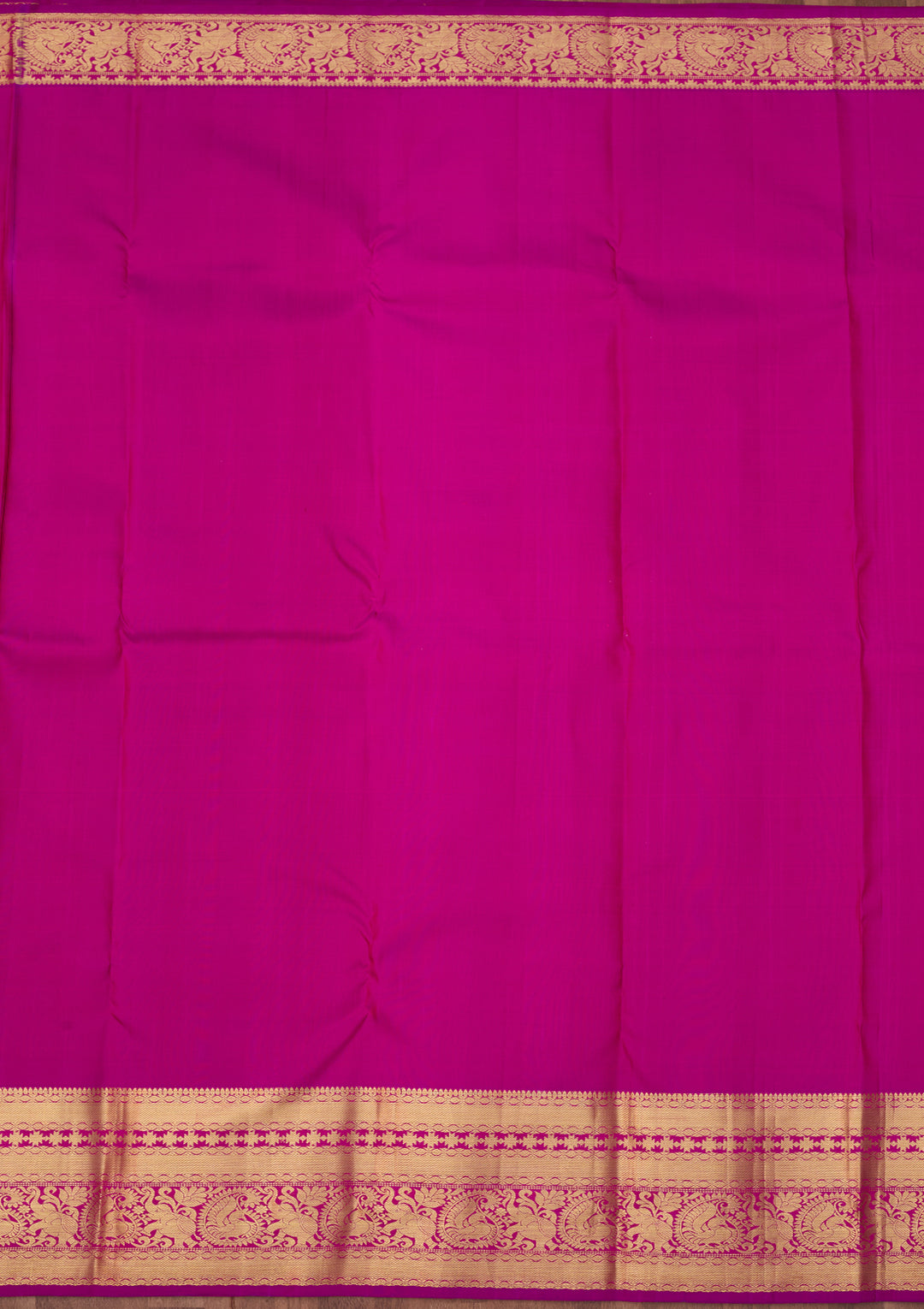 Orange Dharmavaram Pure Silk Saree With Matching Blouse Piece