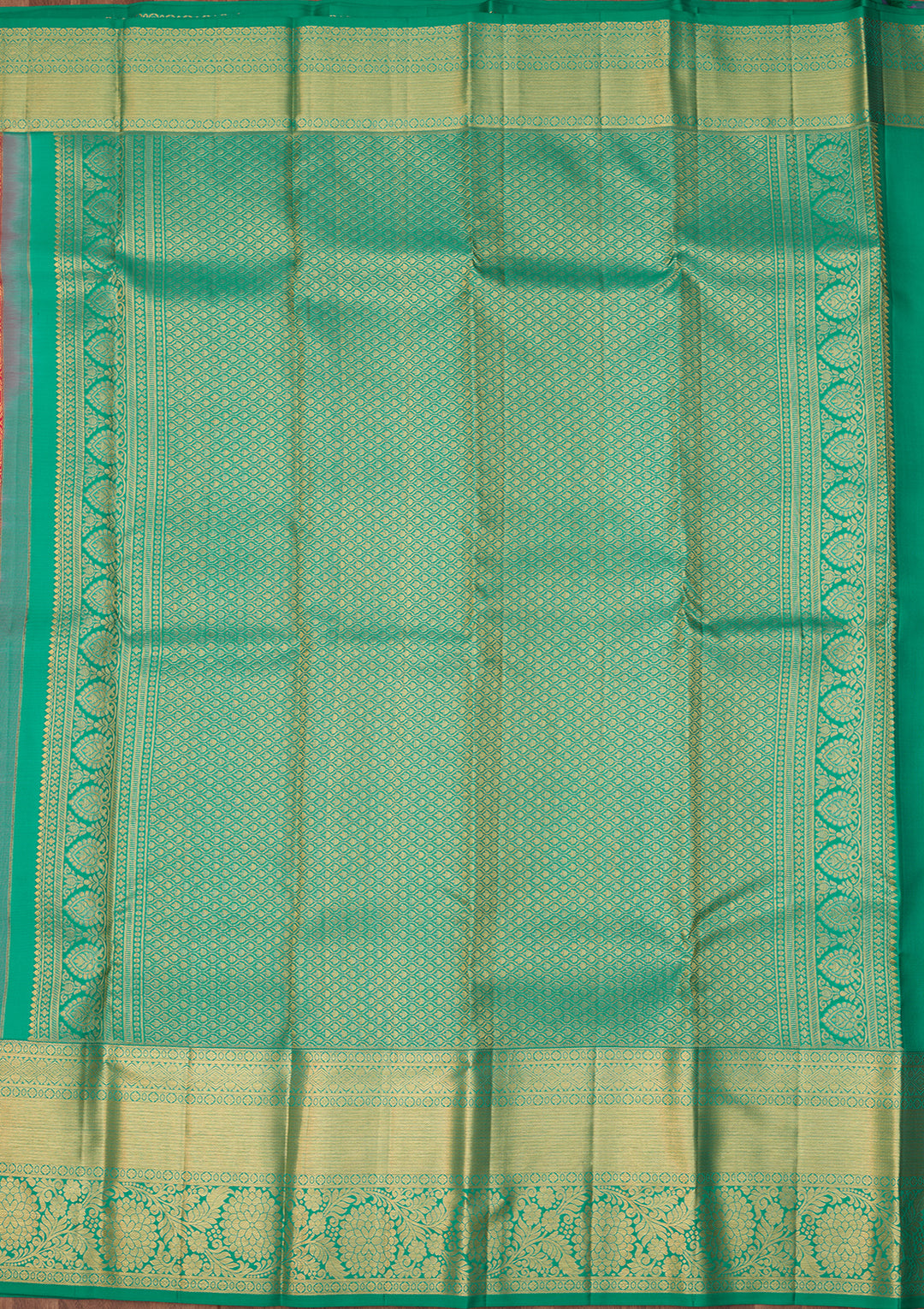 Rani Pink Dharmavaram Pure Silk Saree With Matching Blouse Piece