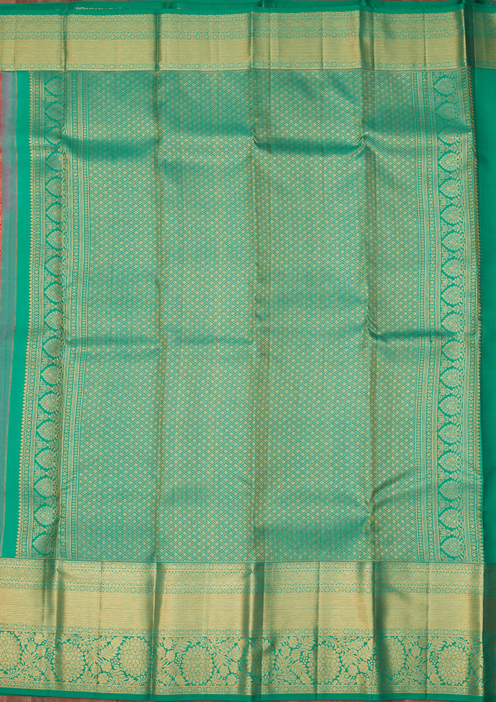 Rani Pink Dharmavaram Pure Silk Saree With Matching Blouse Piece
