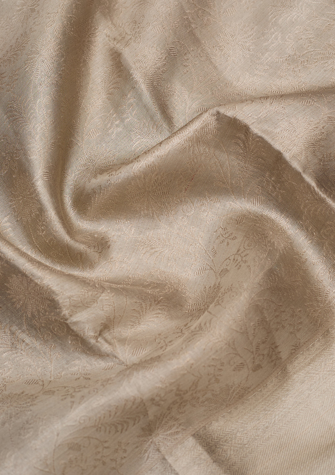 Silver Pure Tissue Jaal Saree With Matching Blouse Piece