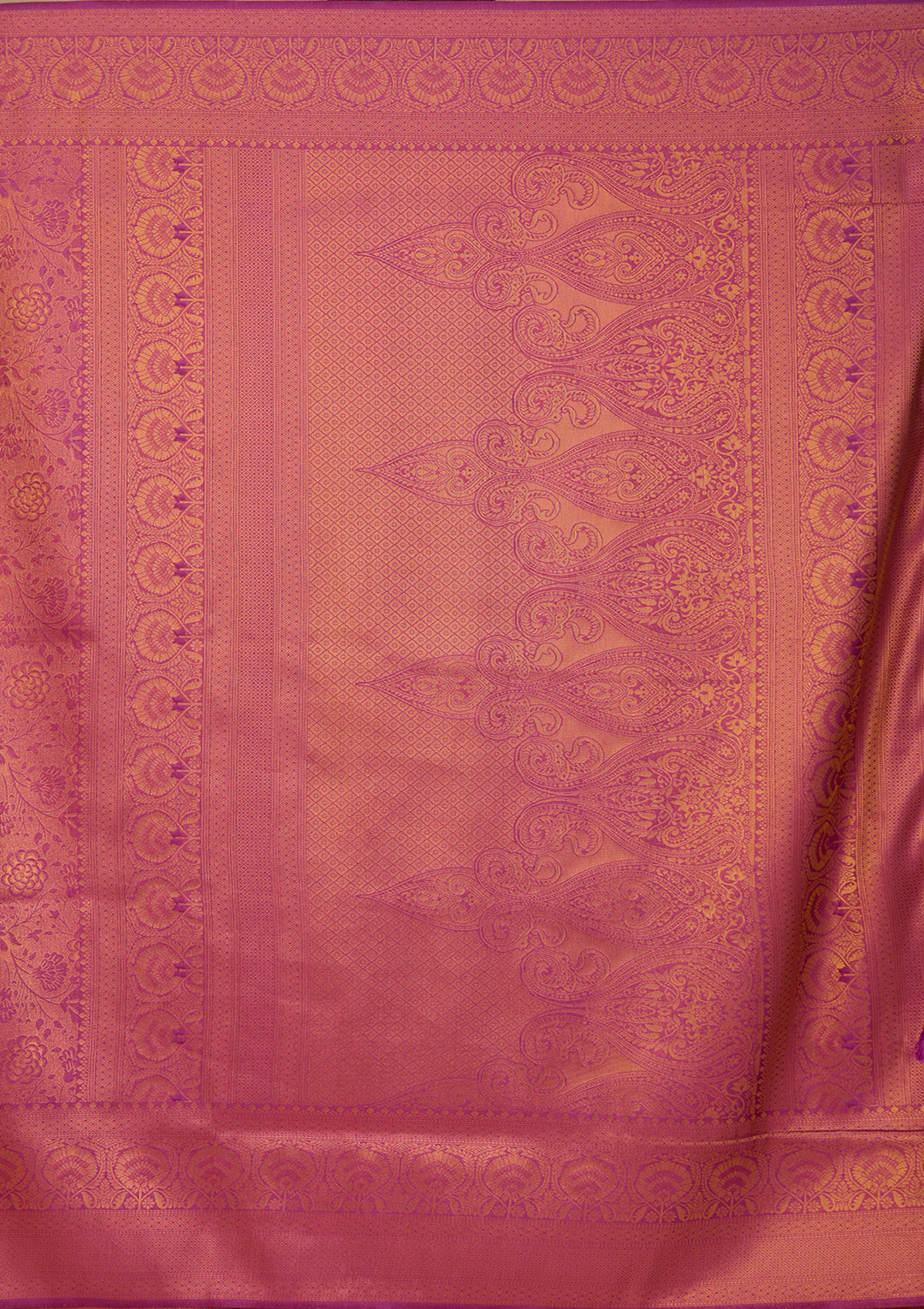 Wine Silk Jaal Saree With Matching Blouse Piece