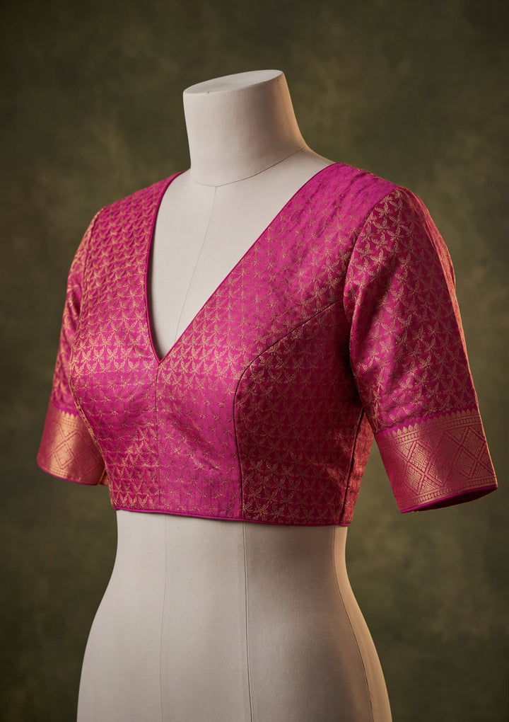 Pista Green Art Silk Jaal Saree With Matching Blouse Piece