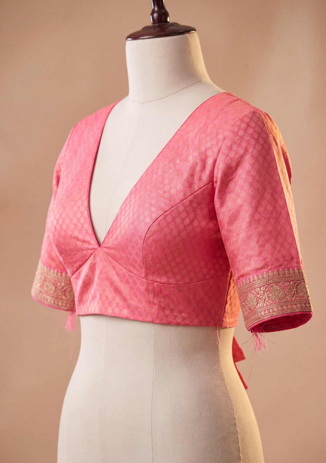 Maroon Art Silk Jaal Saree With Matching Blouse Piece