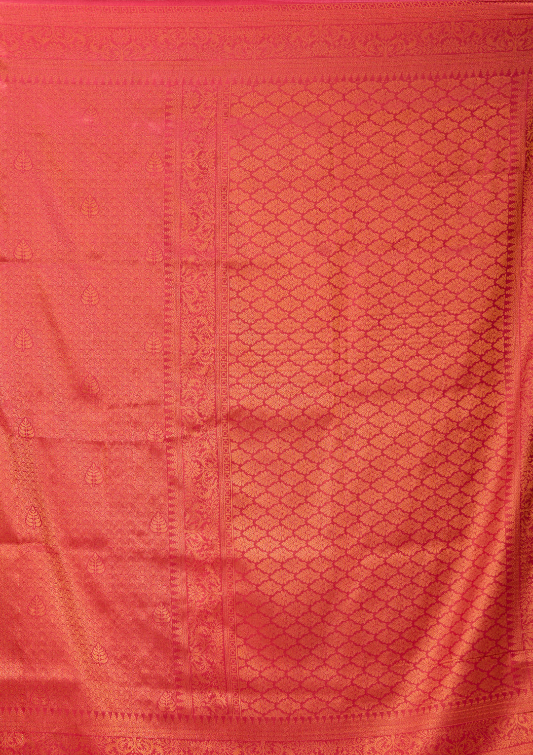 Maroon Art Silk Jaal Kanjivaram Saree With Matching Blouse Piece