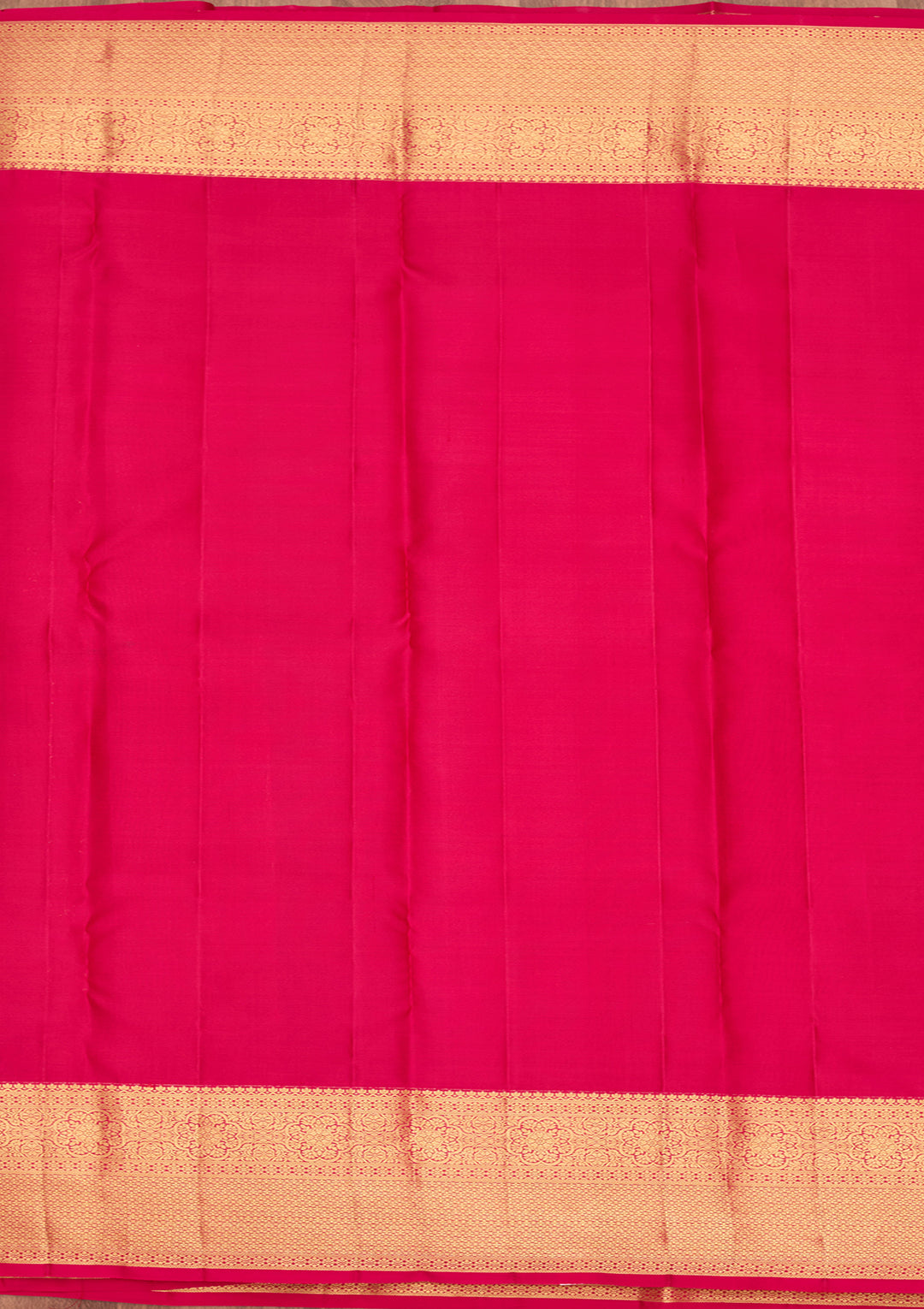 Rani Pink Pure Silk Jaal Saree With Matching Blouse Piece