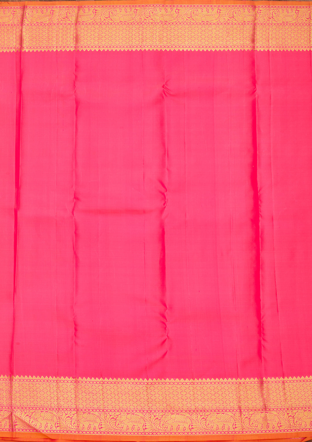 Pink Pure Silk Jaal Saree With Matching Blouse Piece