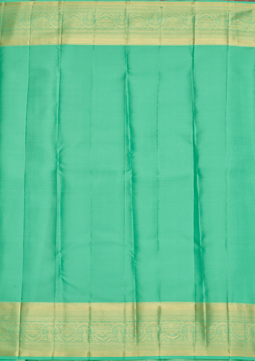Sea Green Pure Silk Jaal Saree With Matching Blouse Piece