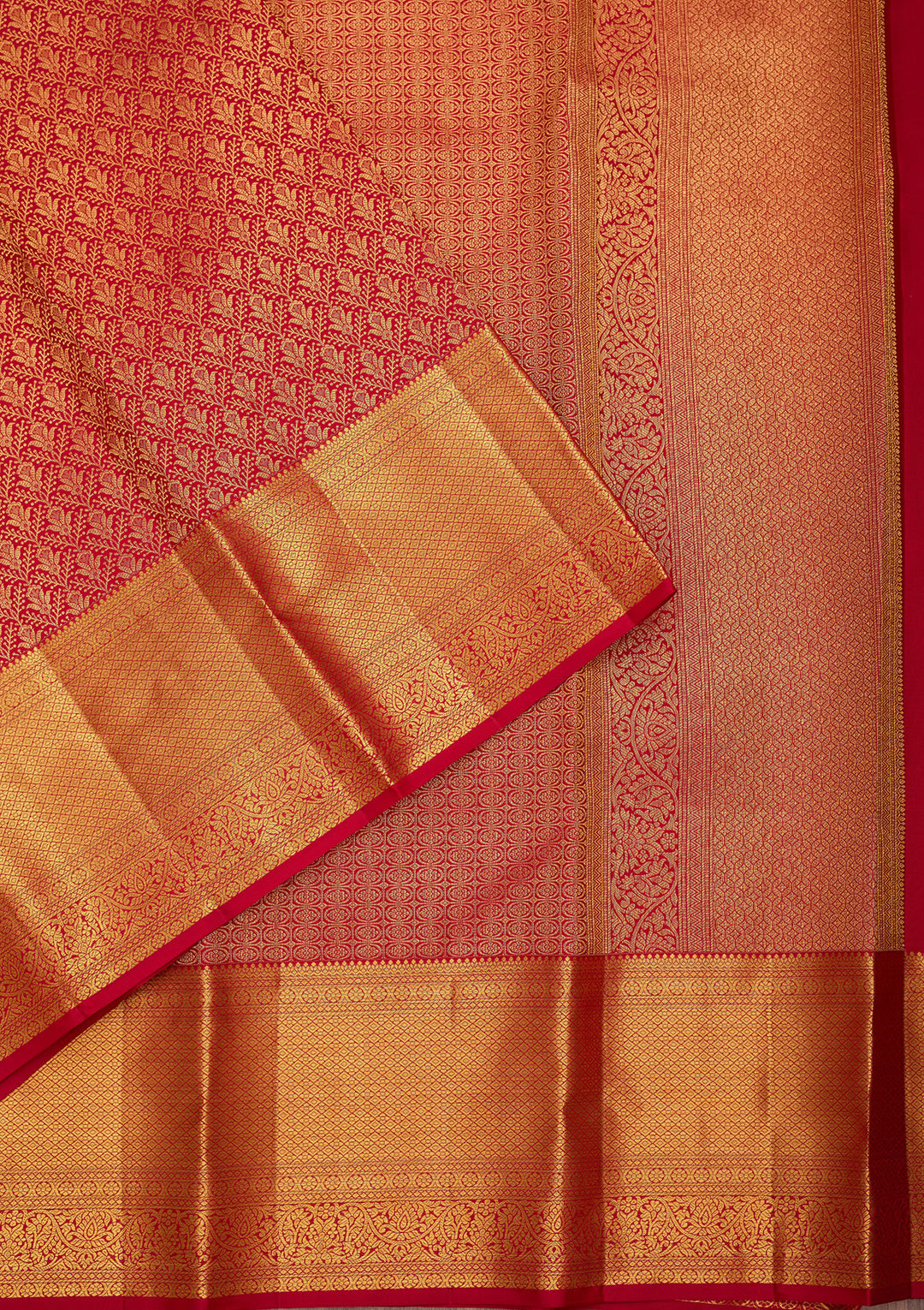 Maroon Pure Silk Jaal Saree With Matching Blouse Piece