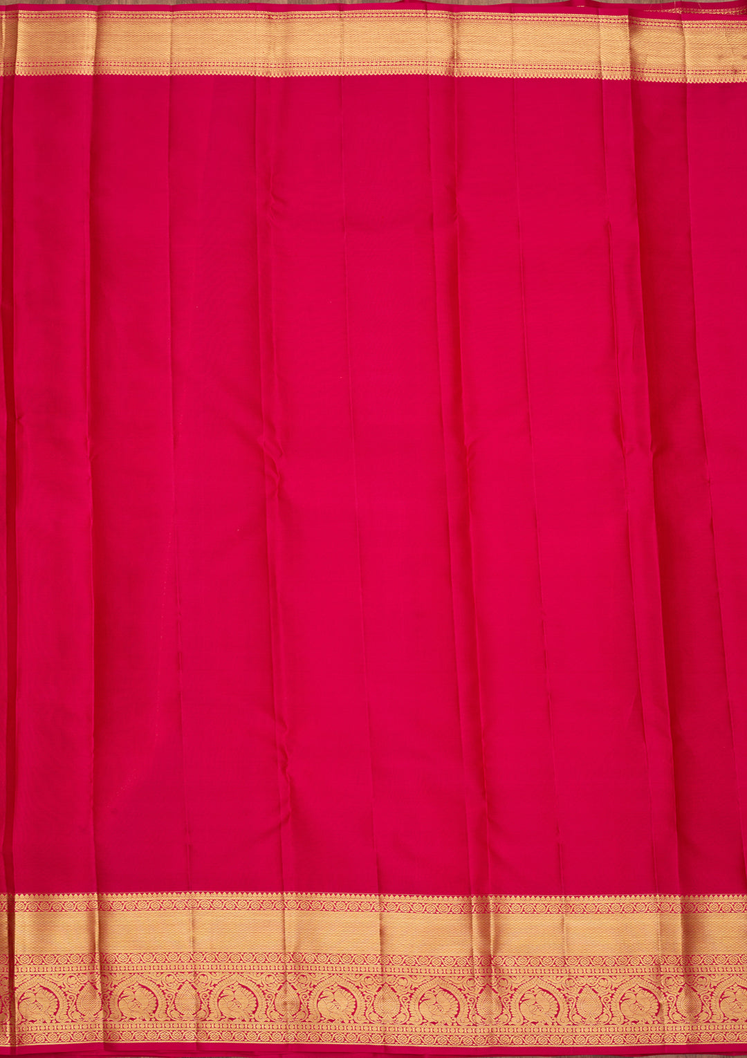 Rani Pink Pure Silk Jaal Saree With Matching Blouse Piece