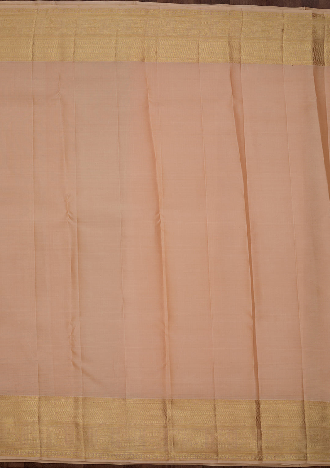 Beige Pure Silk Jaal Saree With Matching Blouse Piece