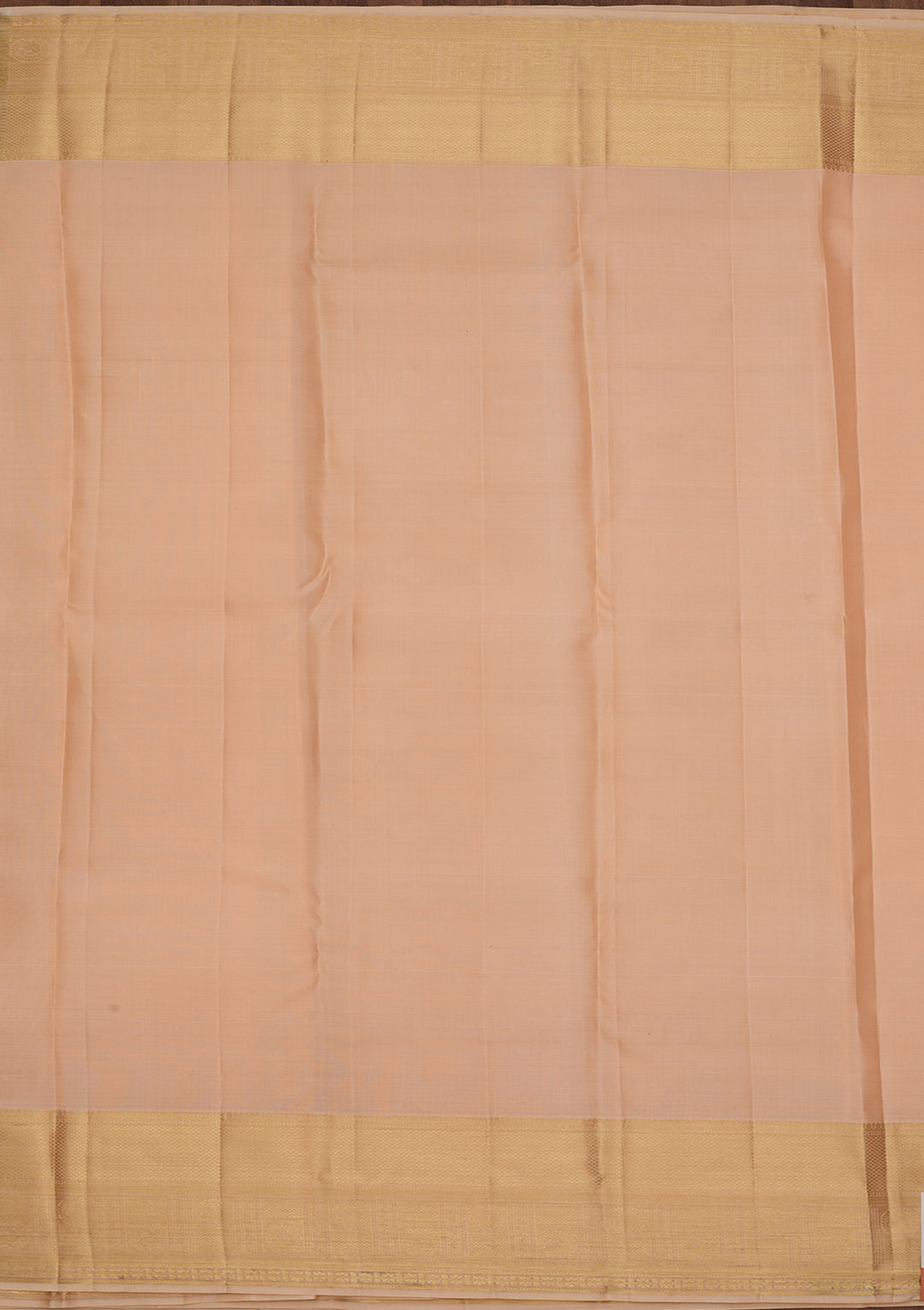 Beige Pure Silk Jaal Saree With Matching Blouse Piece